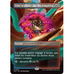 (Foil) Terrain - Côte sculptée par les tempêtes (V2, Borderless) (R) [SOS]