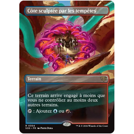 (Foil) Terrain - Côte sculptée par les tempêtes (V2, Borderless) (R) [SOS]