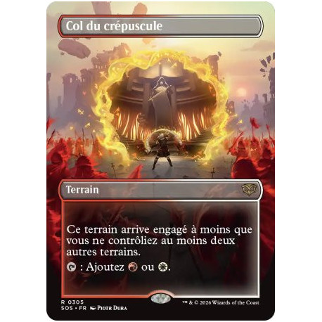 (Foil) Terrain - Col du crépuscule (V2, Borderless) (R) [SOS]