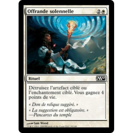 (Foil) Blanche - Offrande solennelle (C) [M10]