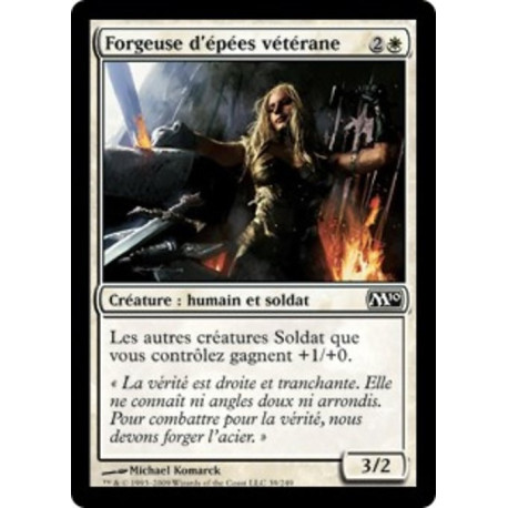 (Foil) Blanche - Forgeuse d'épées vétérane (C) [M10]