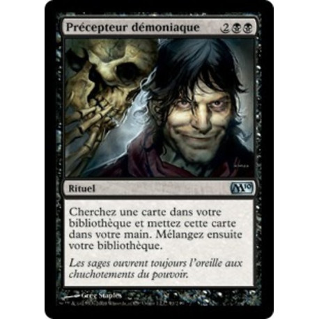 (Foil) Noire - Précepteur démoniaque (U) [M10]