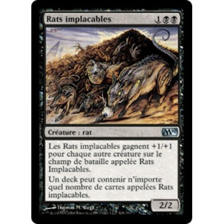 (Foil) Noire - Rats implacables (U) [M10]