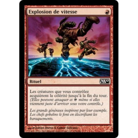 (Foil) Rouge - Explosion de vitesse (C) [M10]