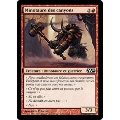 (Foil) Rouge - Minotaure des canyons (C) [M10]