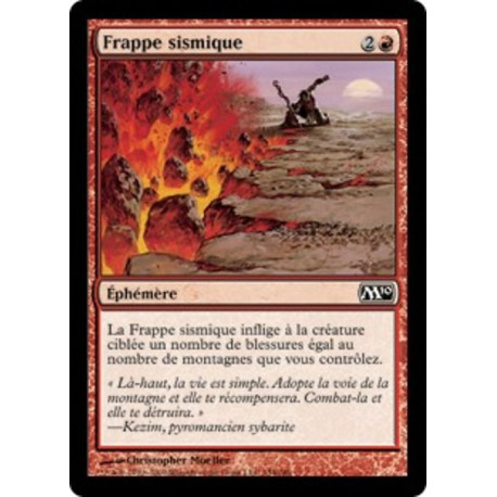 (Foil) Rouge - Frappe sismique (C) [M10]