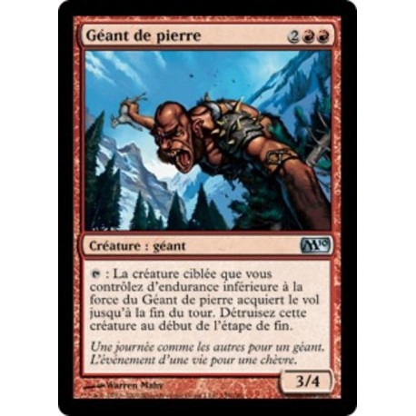 (Foil) Rouge - Géant de pierre (U) [M10]