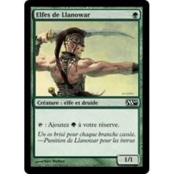 (Foil) Verte - Elfes de Llanowar (C) [M10]