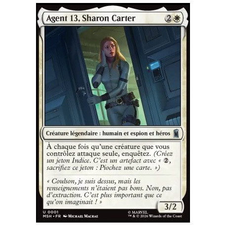 (Foil) Blanche - Agent 13, Sharon Carter (U) [MSH]