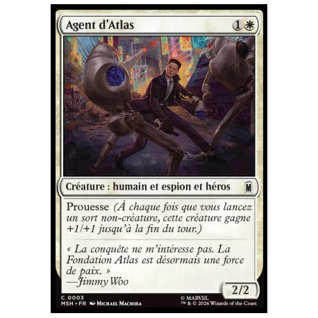 (Foil) Blanche - Agent d'Atlas (C) [MSH]