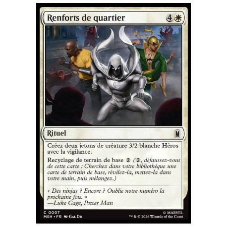 (Foil) Blanche - Renforts de quartier (C) [MSH]
