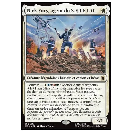 (Foil) Blanche - Nick Fury, agent du S.H.I.E.L.D. (V1) (R) [MSH]