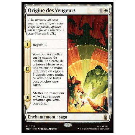 (Foil) Blanche - Origine des Vengeurs (V1) (R) [MSH]