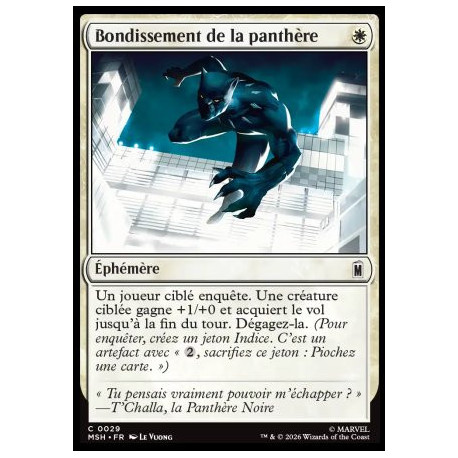 (Foil) Blanche - Bondissement de la panthère (C) [MSH]