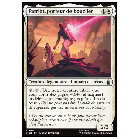 (Foil) Blanche - Patriot, porteur de bouclier (U) [MSH]
