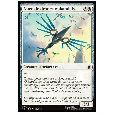 (Foil) Blanche - Nuée de drones wakandais (C) [MSH]