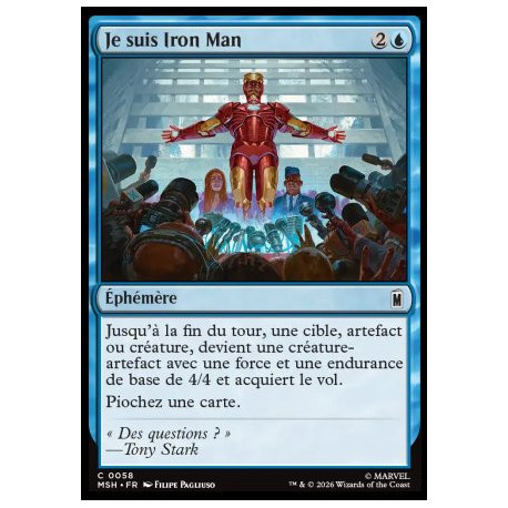 (Foil) Bleue - Je suis Iron Man (C) [MSH]