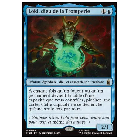 (Foil) Bleue - Loki, dieu de la Tromperie (V1) (R) [MSH]