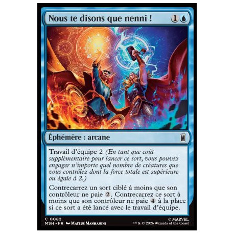 (Foil) Bleue - Nous te disons que nenni ! (C) [MSH]