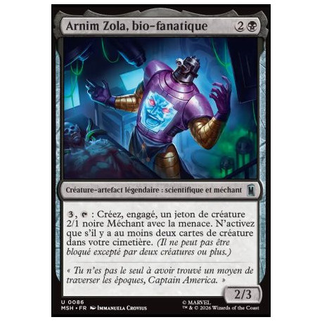 (Foil) Noire - Arnim Zola, bio-fanatique (V1) (U) [MSH]