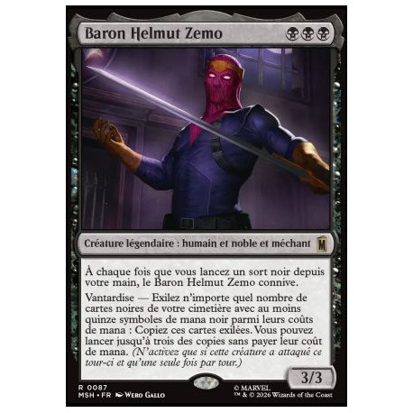 (Foil) Noire - Baron Helmut Zemo (R) [MSH]
