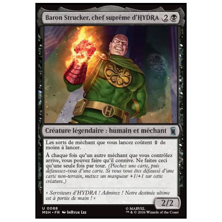 (Foil) Noire - Baron Strucker, chef suprême d'HYDRA (V1) (U) [MSH]