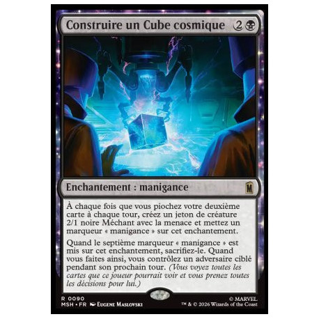 (Foil) Noire - Construire un Cube cosmique (R) [MSH]