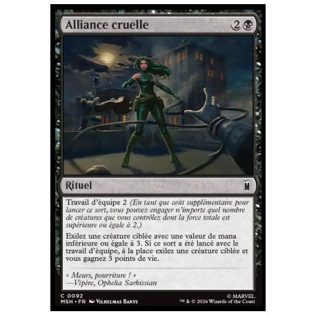 (Foil) Noire - Alliance cruelle (C) [MSH]