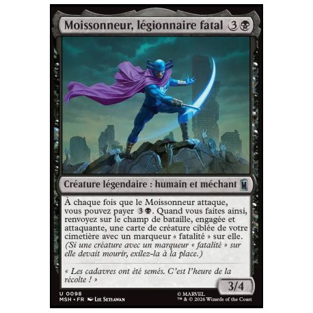 (Foil) Noire - Moissonneur, légionnaire fatal (U) [MSH]