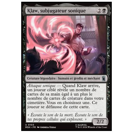 (Foil) Noire - Klaw, subjugateur sonique (U) [MSH]