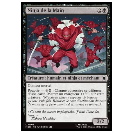 (Foil) Noire - Ninja de la Main (C) [MSH]