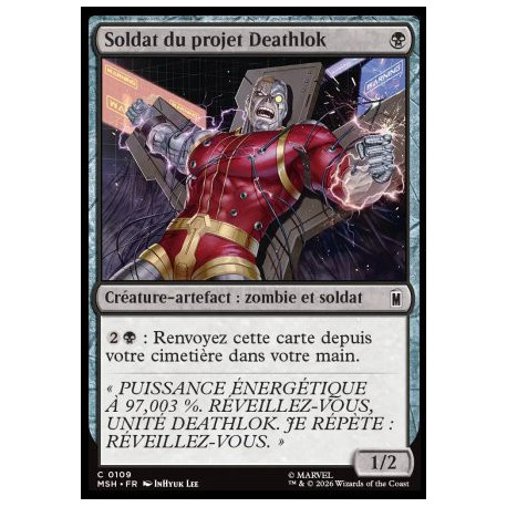 (Foil) Noire - Soldat du projet Deathlok (C) [MSH]