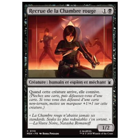 (Foil) Noire - Recrue de la Chambre rouge (C) [MSH]