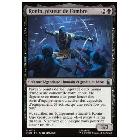(Foil) Noire - Ronin, pisteur de l'ombre (U) [MSH]