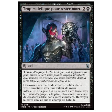 (Foil) Noire - Trop maléfique pour rester mort (U) [MSH]