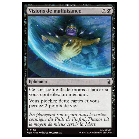 (Foil) Noire - Visions de malfaisance (C) [MSH]