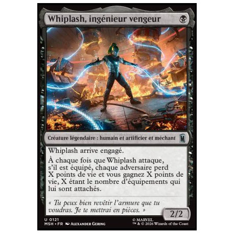 (Foil) Noire - Whiplash, ingénieur vengeur (U) [MSH]