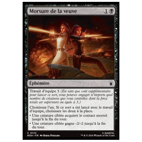 (Foil) Noire - Morsure de la veuve (C) [MSH]