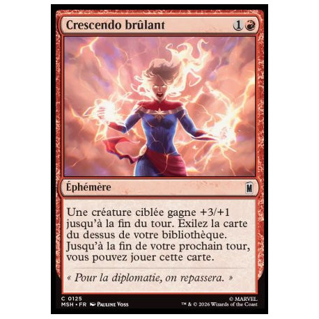 (Foil) Rouge - Crescendo brûlant (V1) (C) [MSH]