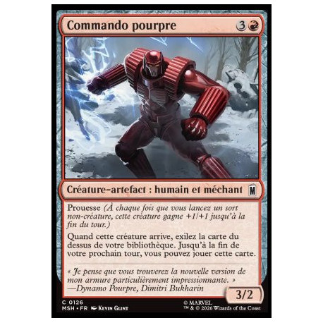 (Foil) Rouge - Commando pourpre (C) [MSH]