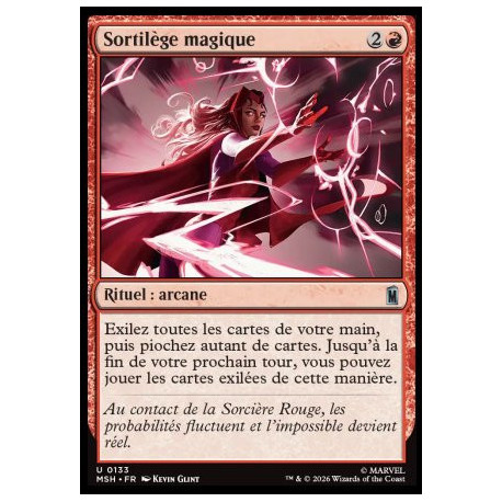 (Foil) Rouge - Sortilège magique (U) [MSH]