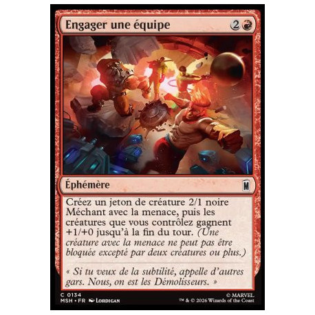 (Foil) Rouge - Engager une équipe (C) [MSH]