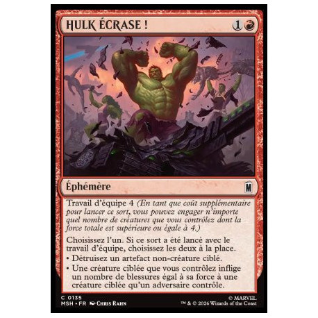 (Foil) Rouge - HULK ÉCRASE ! (V1) (C) [MSH]