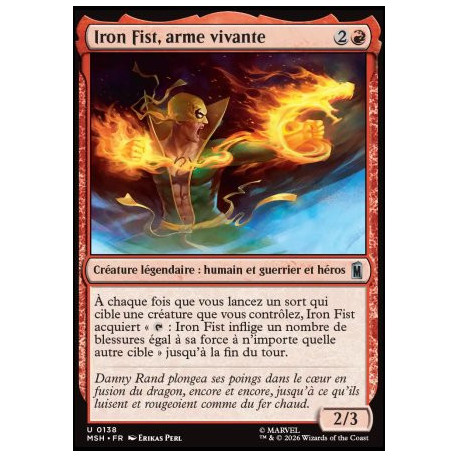 (Foil) Rouge - Iron Fist, arme vivante (U) [MSH]