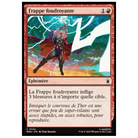 (Foil) Rouge - Frappe foudroyante (C) [MSH]