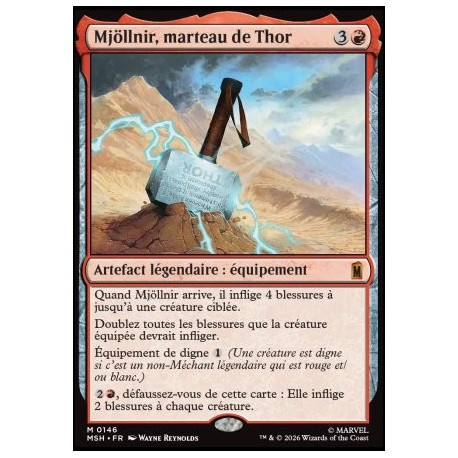 (Foil) Rouge - Mjöllnir, marteau de Thor (V1) (M) [MSH]