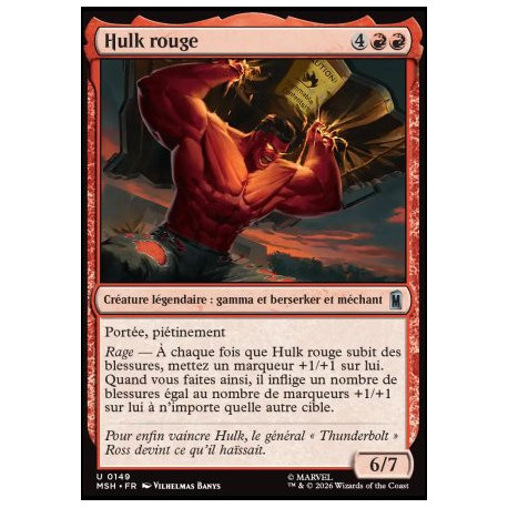 (Foil) Rouge - Hulk rouge (V1) (U) [MSH]