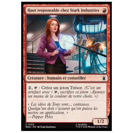 (Foil) Rouge - Haut responsable chez Stark Industries (C) [MSH]