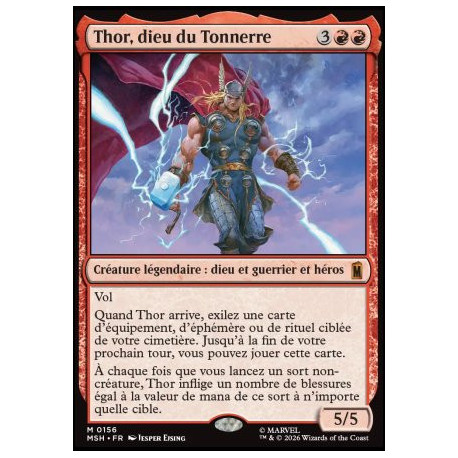 (Foil) Rouge - Thor, dieu du Tonnerre (V1) (M) [MSH]