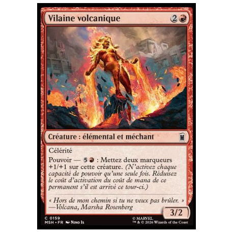 (Foil) Rouge - Vilaine volcanique (C) [MSH]